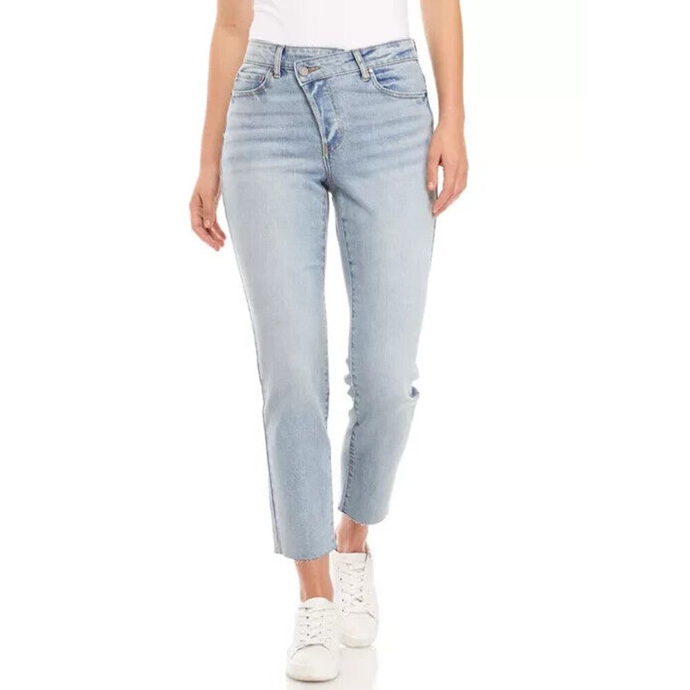 New Tinseltown Juniors Sz 11 Jeans Blue Hi-Rise The Mom Pockets Stretch NWT